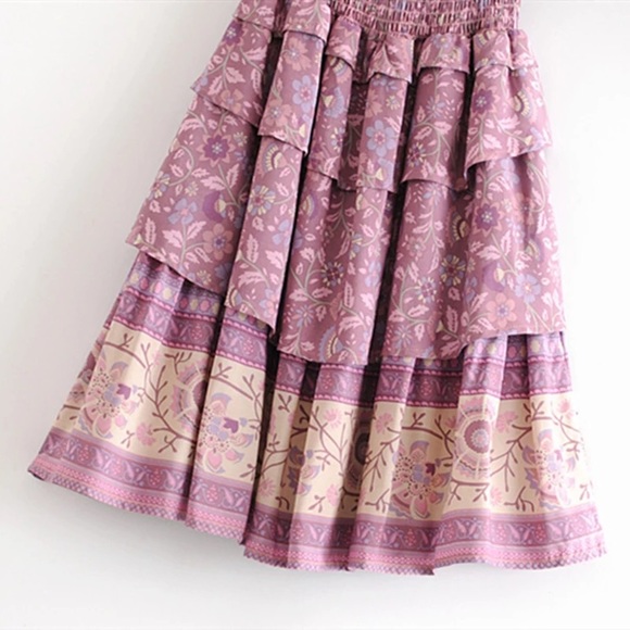 LAST ONE floral ruffle dress - Picture 4 of 14